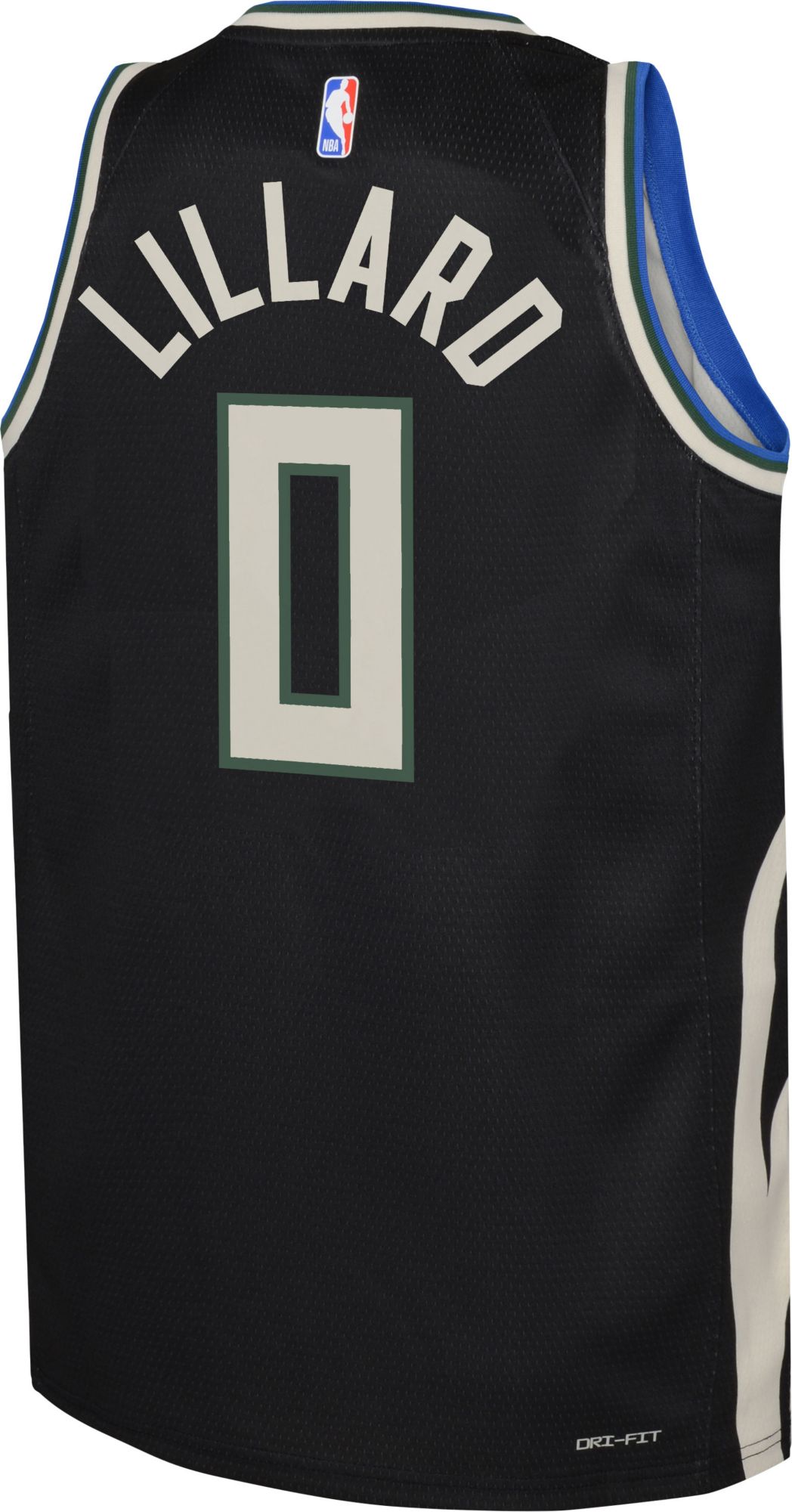Jordan Youth Milwaukee Bucks Damian Lillard #0 Swingman Statement Jersey product image