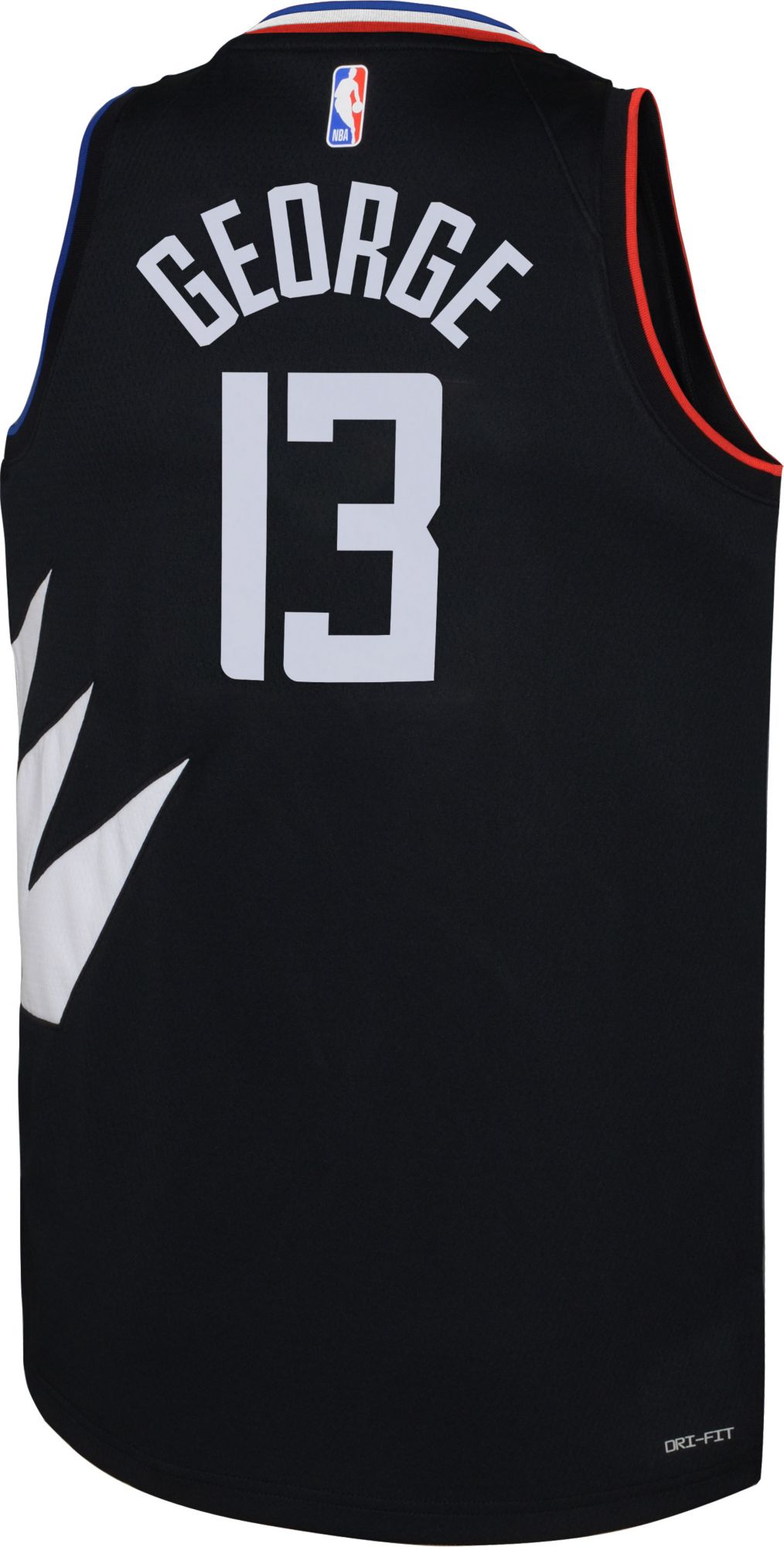 Jordan Youth Los Angeles Clippers Paul George #13 Black Swingman Jersey