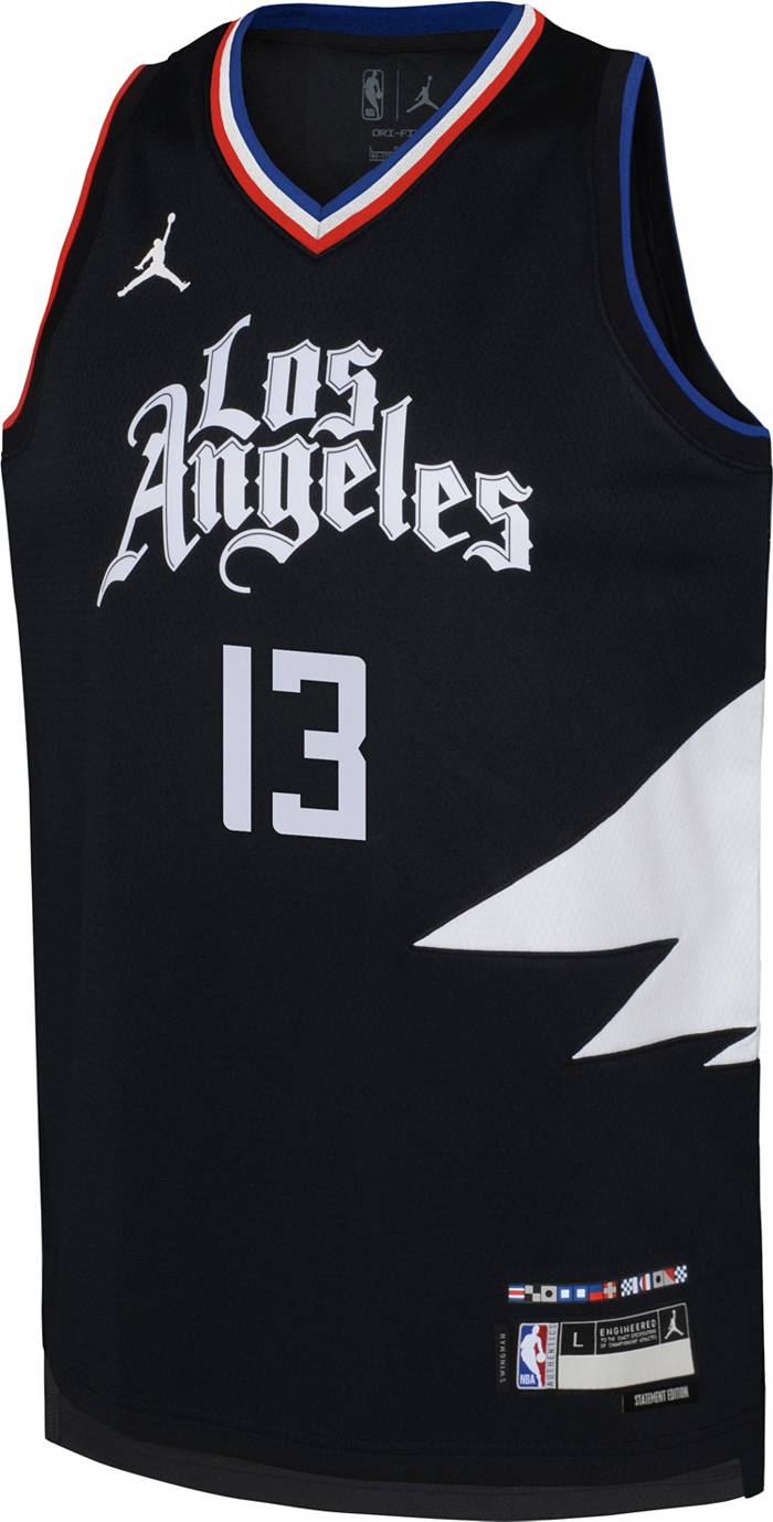 Nike Youth Los Angeles Clippers Paul George #13 Black Swingman Jersey, Boys', XL