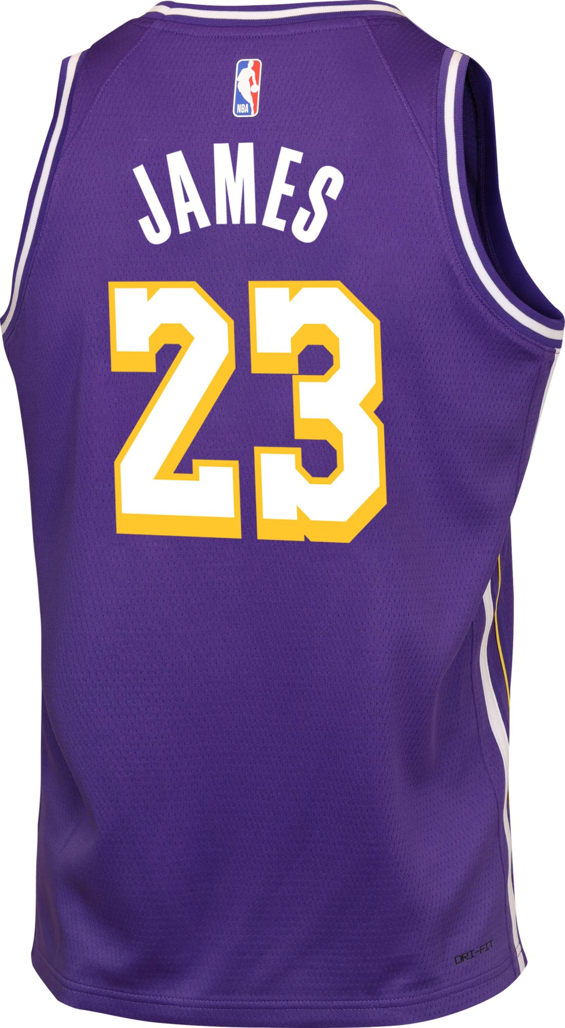 Jordan Youth Los Angeles Lakers LeBron James #23 Purple Swingman Statement Jersey product image