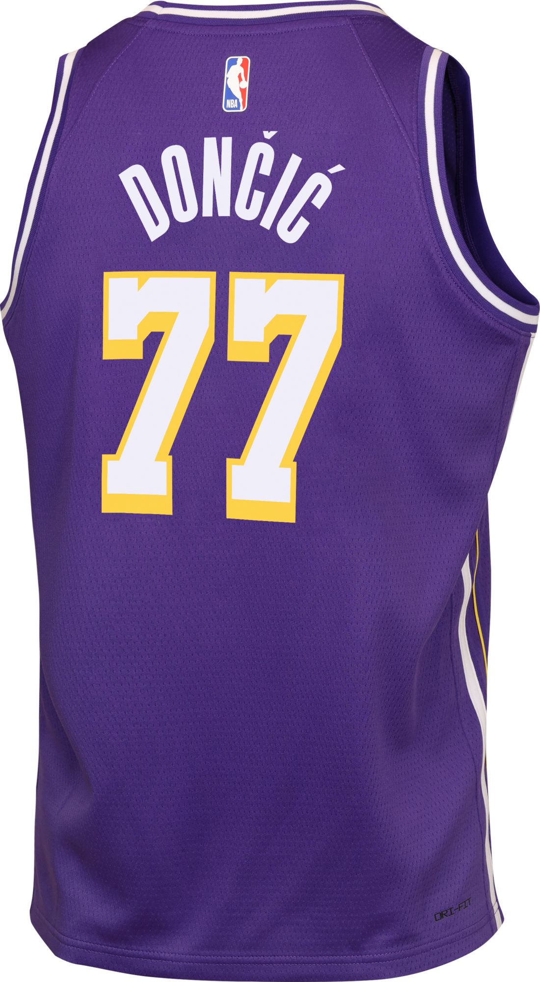 Jordan Youth Los Angeles Lakers Luka Doncic #77 Purple Replica Statement Jersey product image