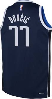 Luka Dončić Signed Dallas Mavericks Nike Swingman Navy Blue NBA