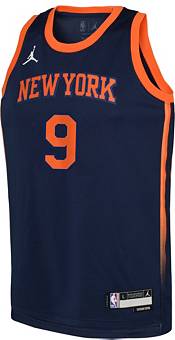 NEW NWT Nike New York Knicks RJ Barrett #9 Blue Swingman Jersey XXL 2XL