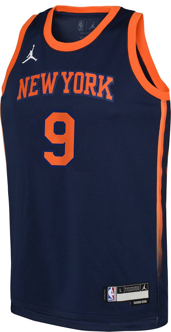 Nike Youth New York Knicks RJ Barrett #9 Dri-Fit Swingman Jersey - Navy - M Each