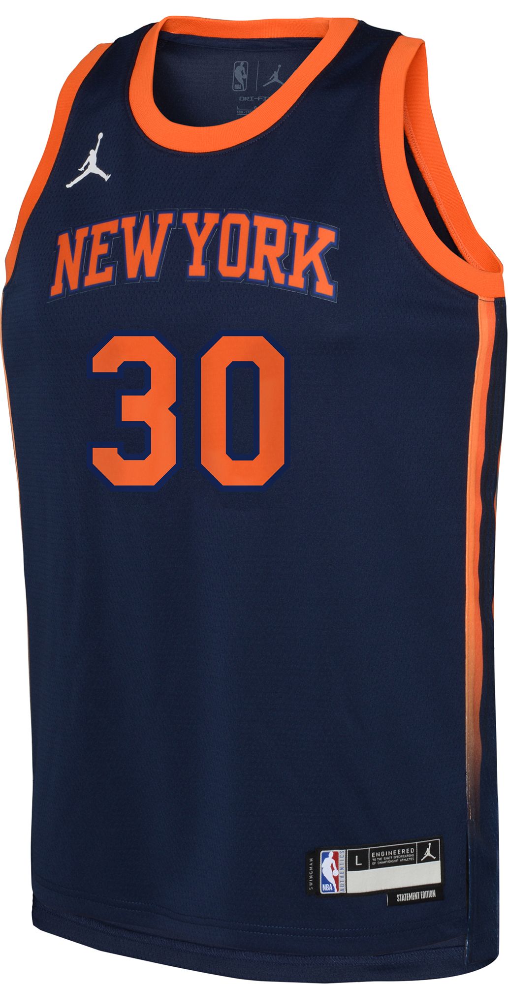 Nike Youth New York Knicks Julius Randle #30 Navy Dri-FIT Swingman Jersey