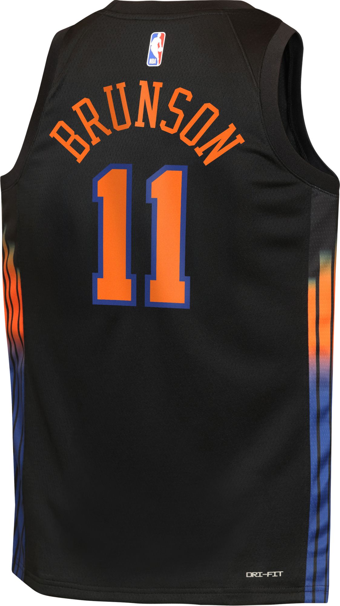 Jordan Youth New York Knicks Jalen Brunson #11 Black Swingman Statement Jersey product image