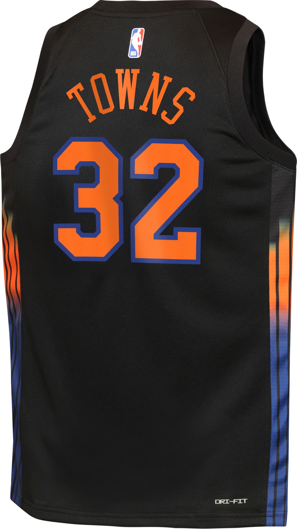Jordan Youth New York Knicks Karl-Anthony Towns #32 Black Swingman Statement Jersey product image