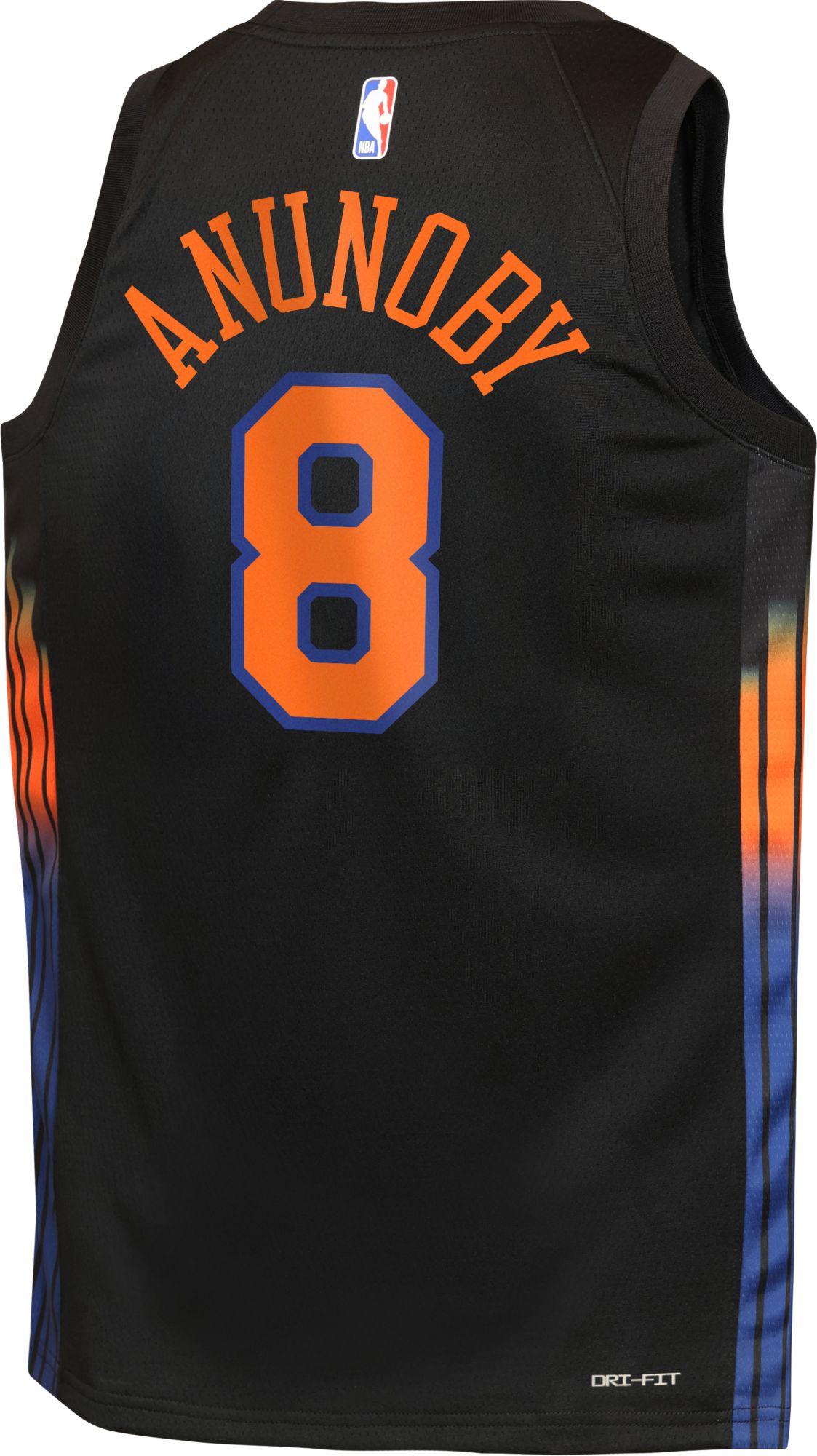 Jordan Youth New York Knicks OG Anunoby #8 Black Swingman Statement Jersey product image