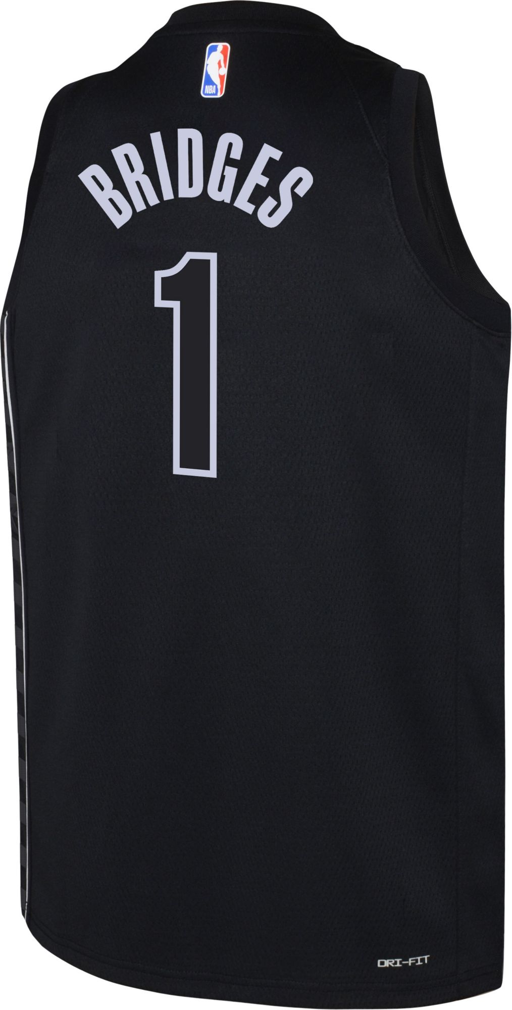 Jordan Youth Brooklyn Nets Mikal Bridges #1 Swingman Statement Jersey