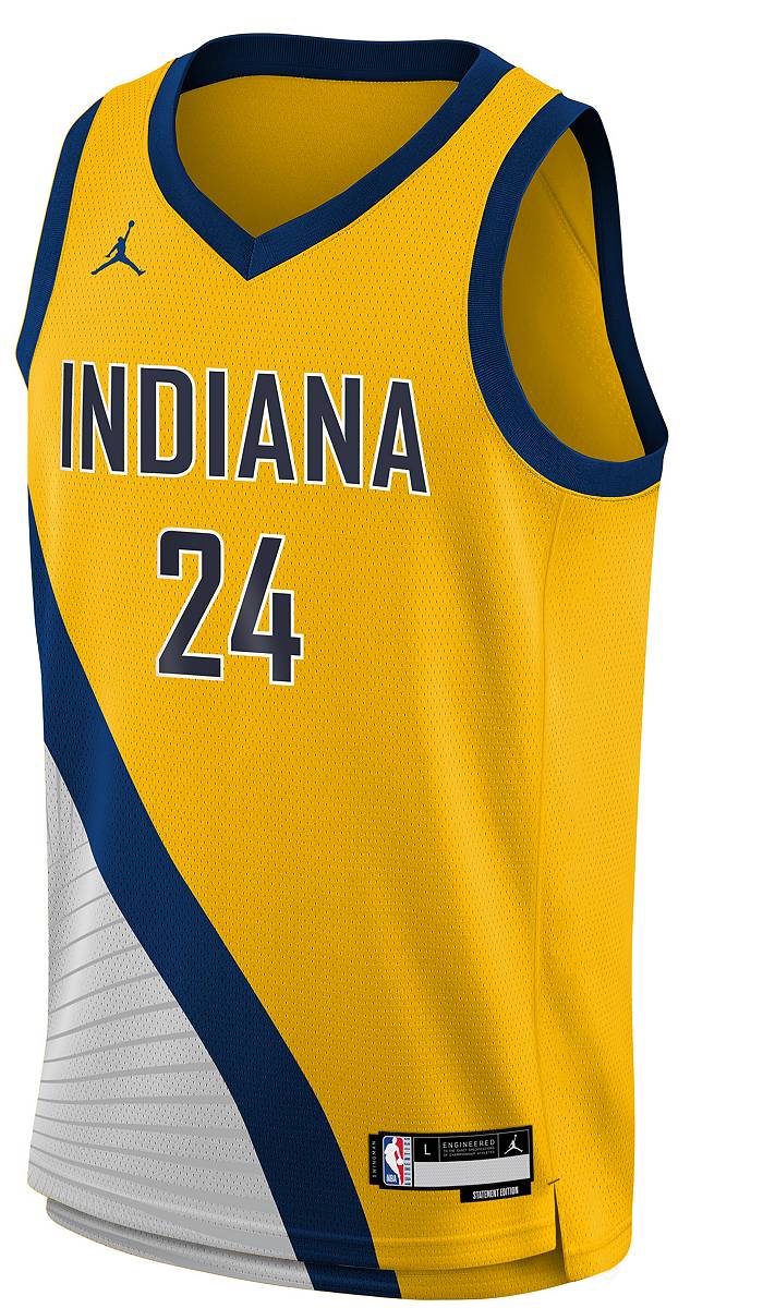 Indiana Pacers Custom Yellow Basketball Jersey • Kybershop