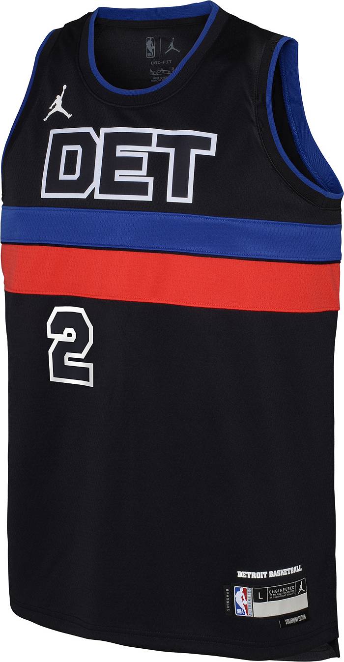 Nike Youth 2022-23 City Edition Detroit Pistons Cade Cunningham #2