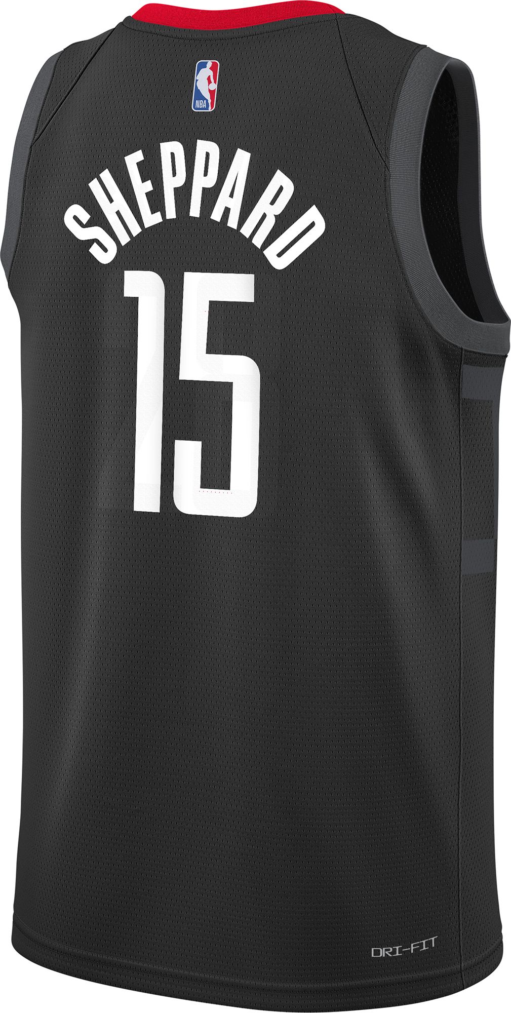 Jordan Youth Houston Rockets Reed Sheppard #15 Black Replica Statement Jersey product image