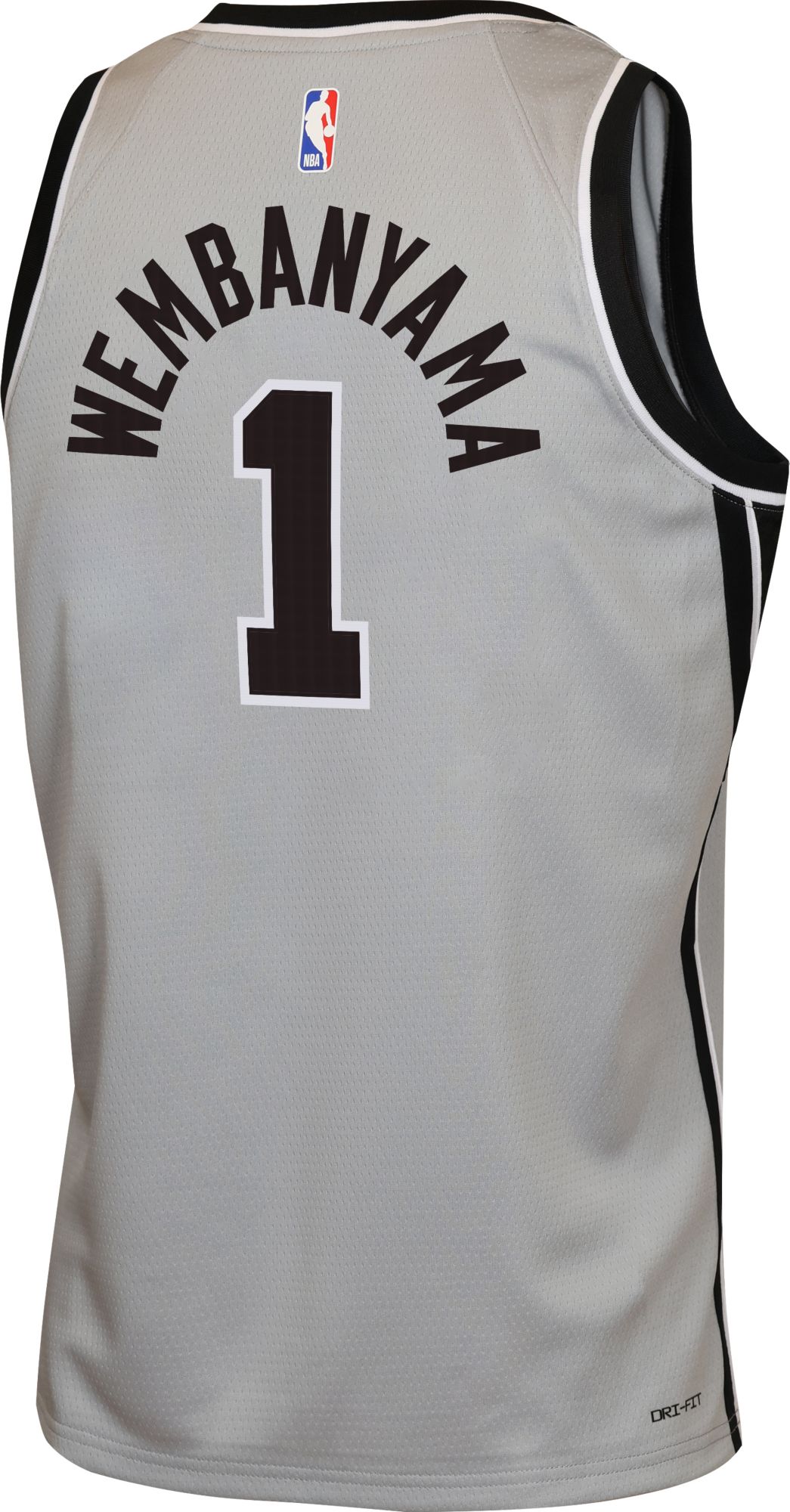 Jordan Youth San Antonio Spurs Victor Wembanyama #1 Grey Swingman Statement Jersey product image