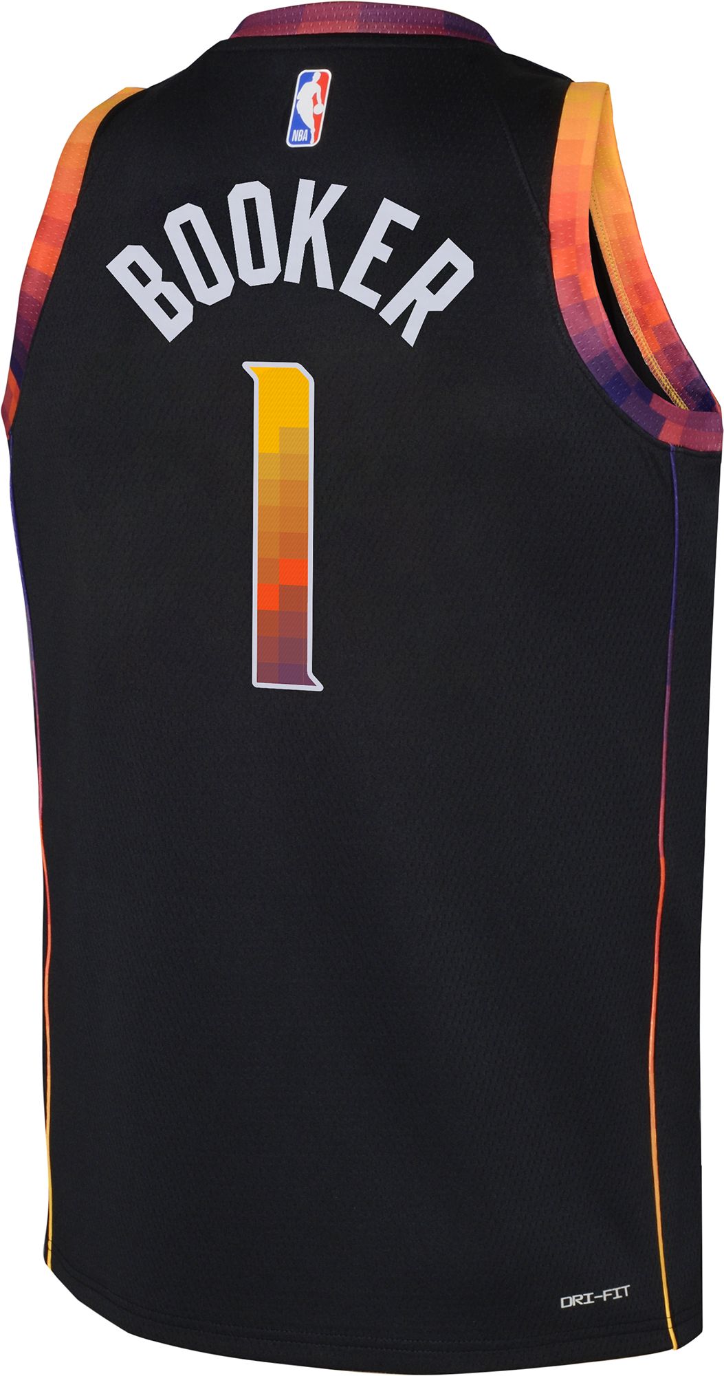 Nike Youth Phoenix Suns Devin Booker #1 Black Dri-FIT Swingman Jersey