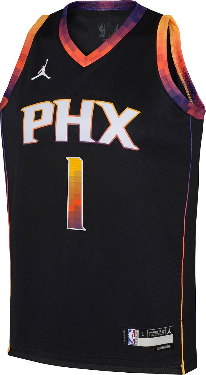Nike Youth Devin Booker Purple Phoenix Suns Icon Name & Number T-Shirt