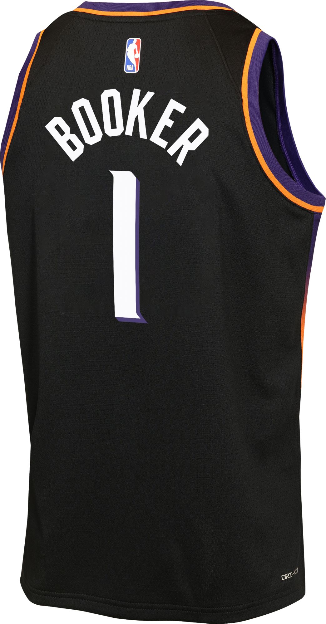 Jordan Youth Phoenix Suns Devin Booker #1 Black Swingman Statement Jersey product image