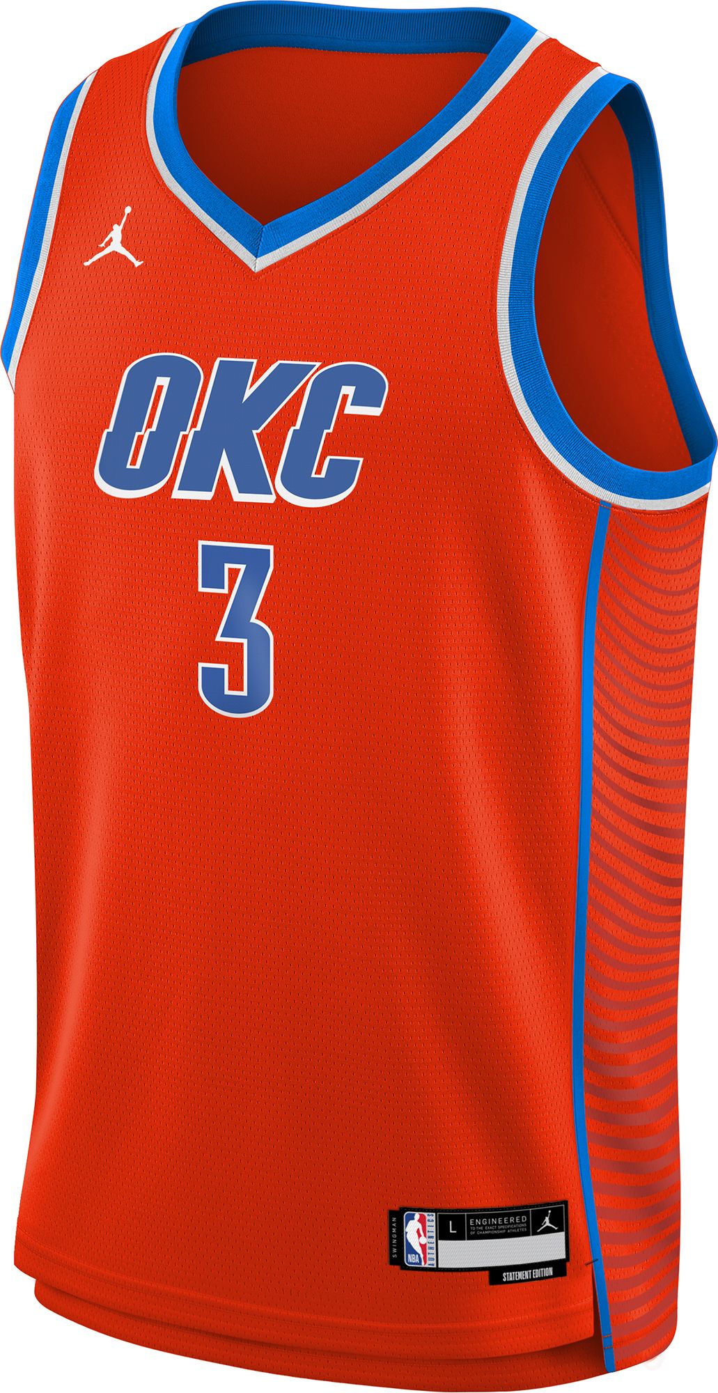 Nike Youth Oklahoma City Thunder Josh Giddey #3 Orange Dri-FIT Swingman Jersey