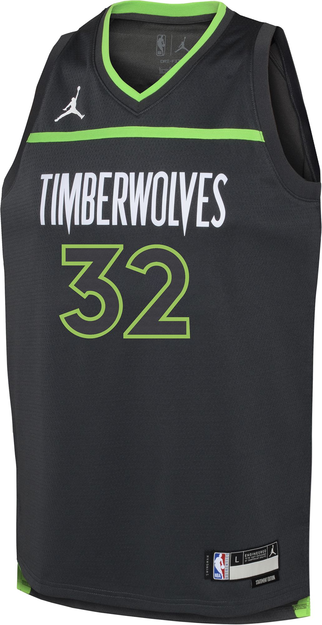 Jordan Youth Minnesota Timberwolves KarlAnthony Towns 32 Grey DriFIT