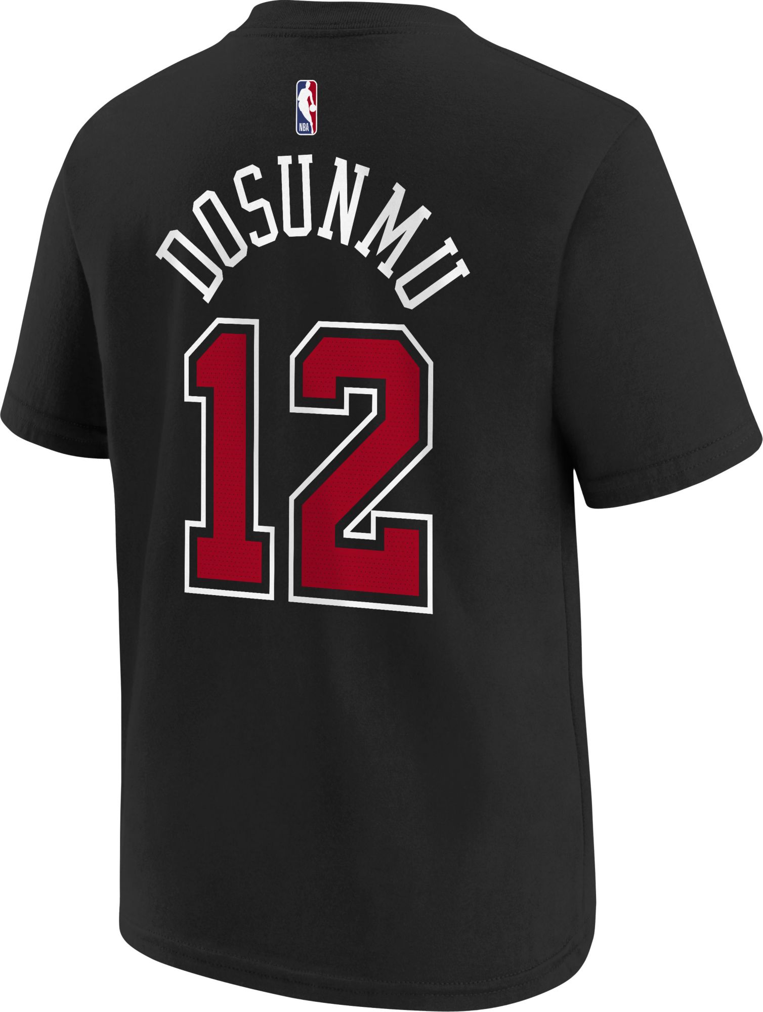 Jordan Youth Chicago Bulls Ayo Dosunmu #12 Black T-Shirt