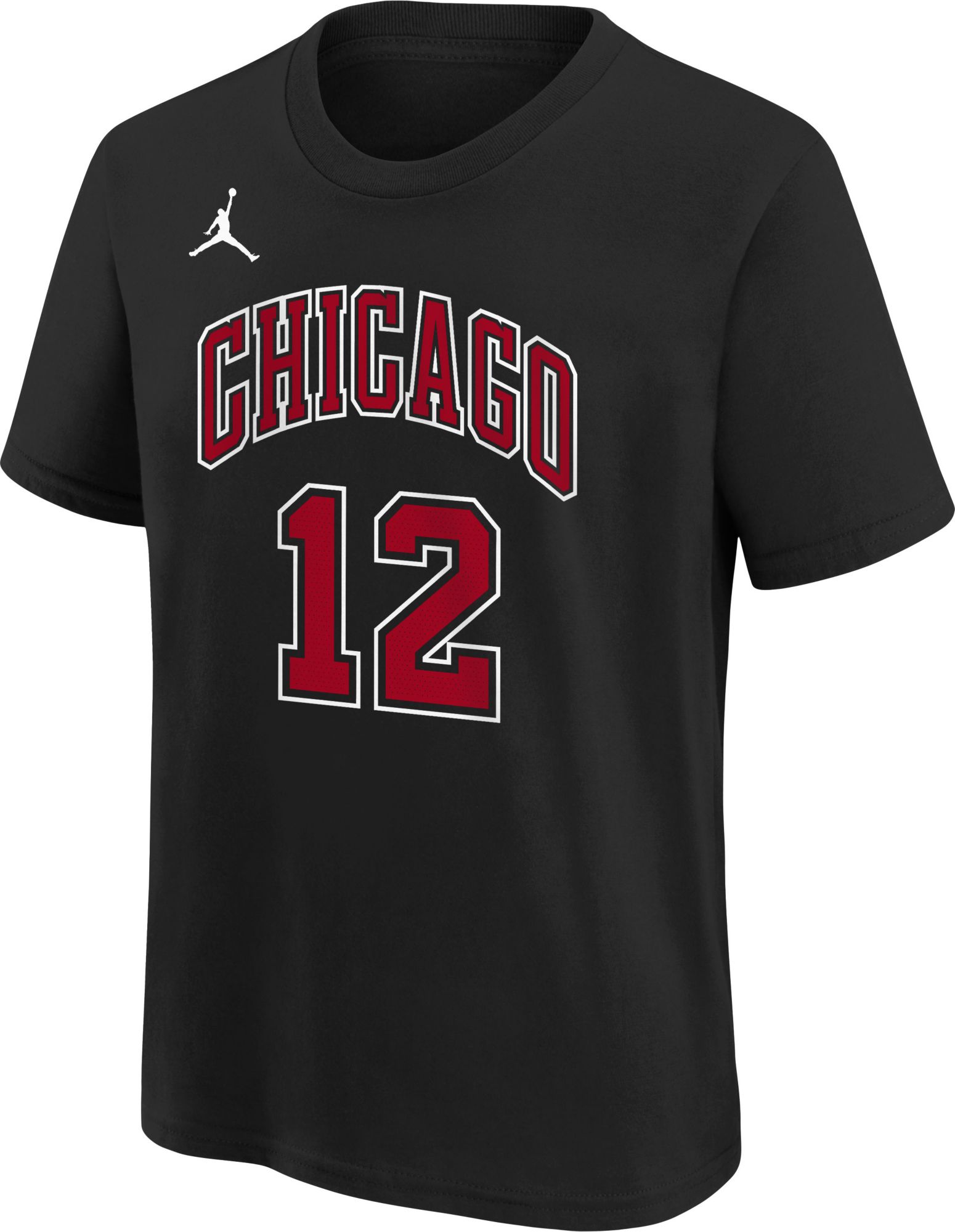 Jordan Youth Chicago Bulls Ayo Dosunmu #12 Black T-Shirt