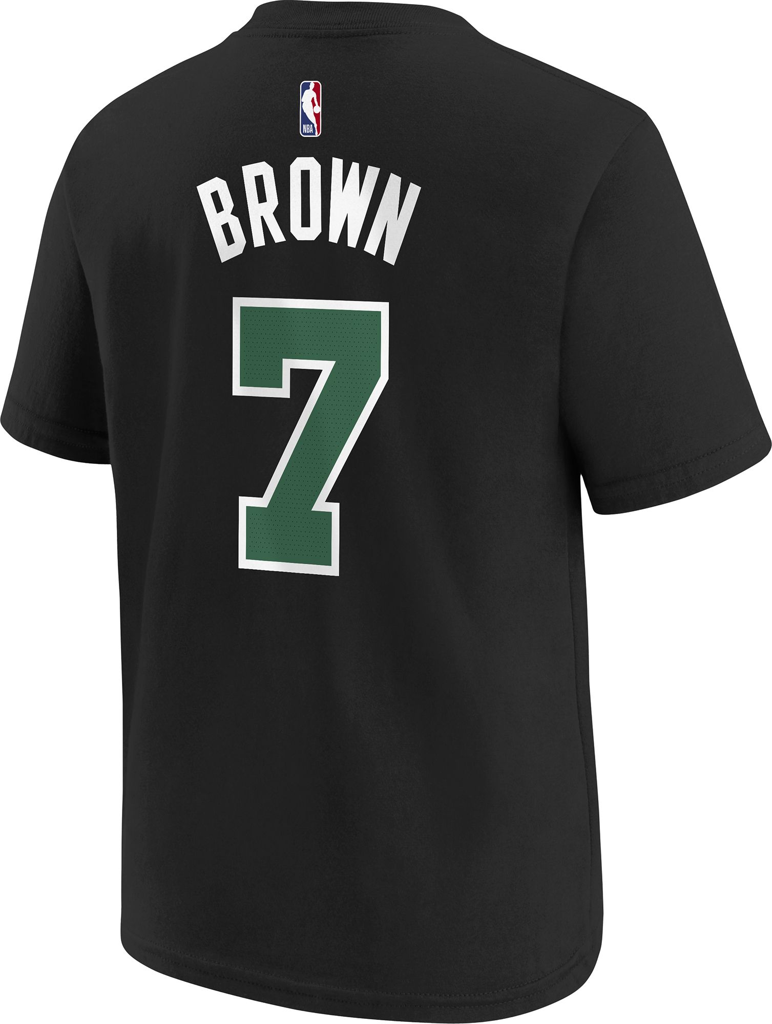 Nike Youth Boston Celtics Jaylen Brown #7 Black T-Shirt