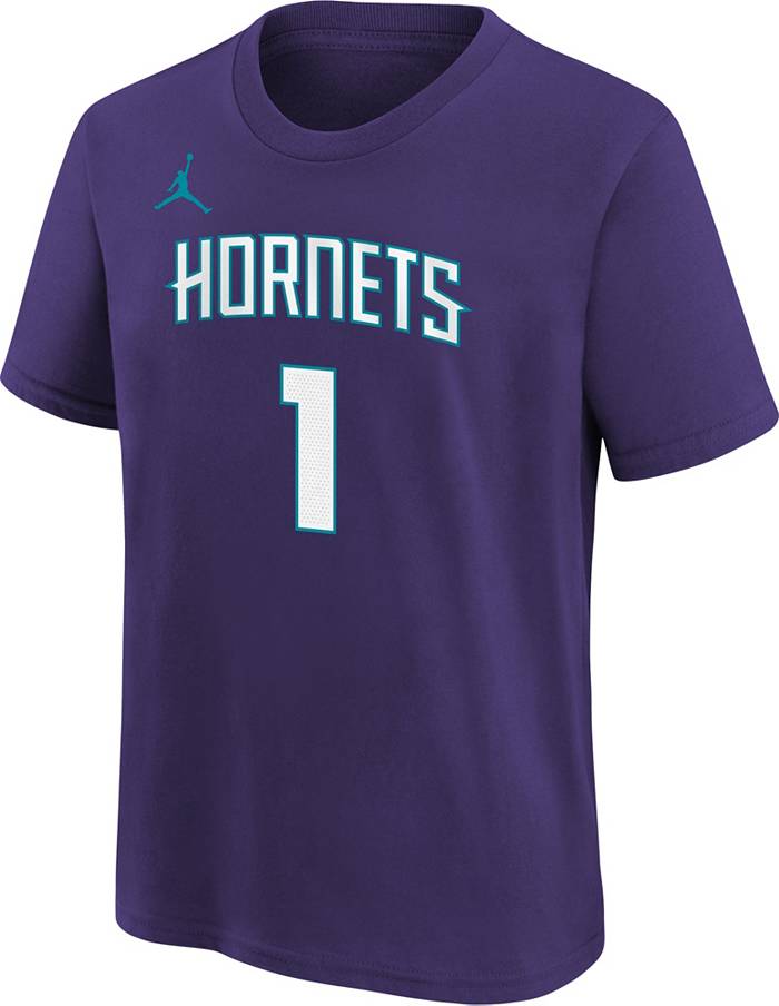 LaMelo Ball Charlotte Hornets Nike Icon 2022/23 Name & Number T-Shirt - Teal