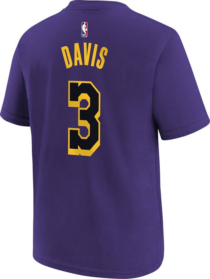 Youth Los Angeles Lakers Anthony Davis #3 White Dri-FIT Swingman Jersey