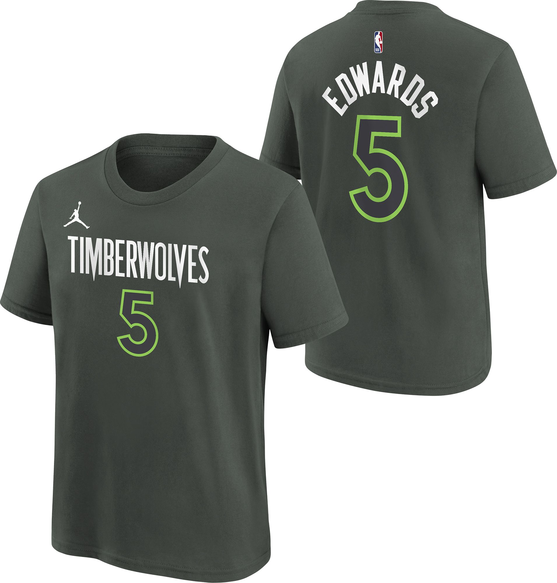 Jordan Youth Minnesota Timberwolves Anthony Edwards #5 Grey T-Shirt product image