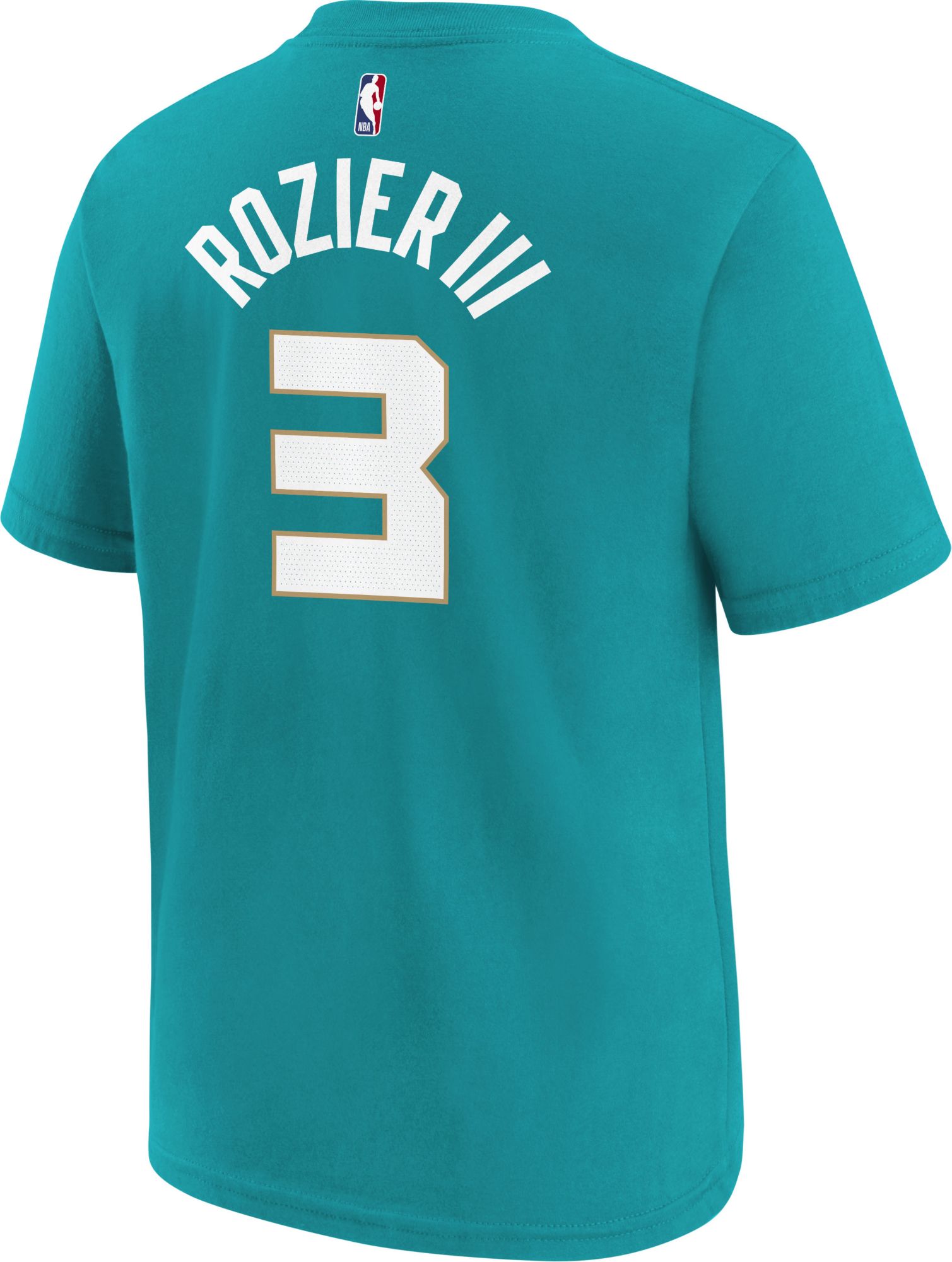 Jordan Youth 2023-24 City Edition Charlotte Hornets Terry Rozier #3 Teal T-Shirt