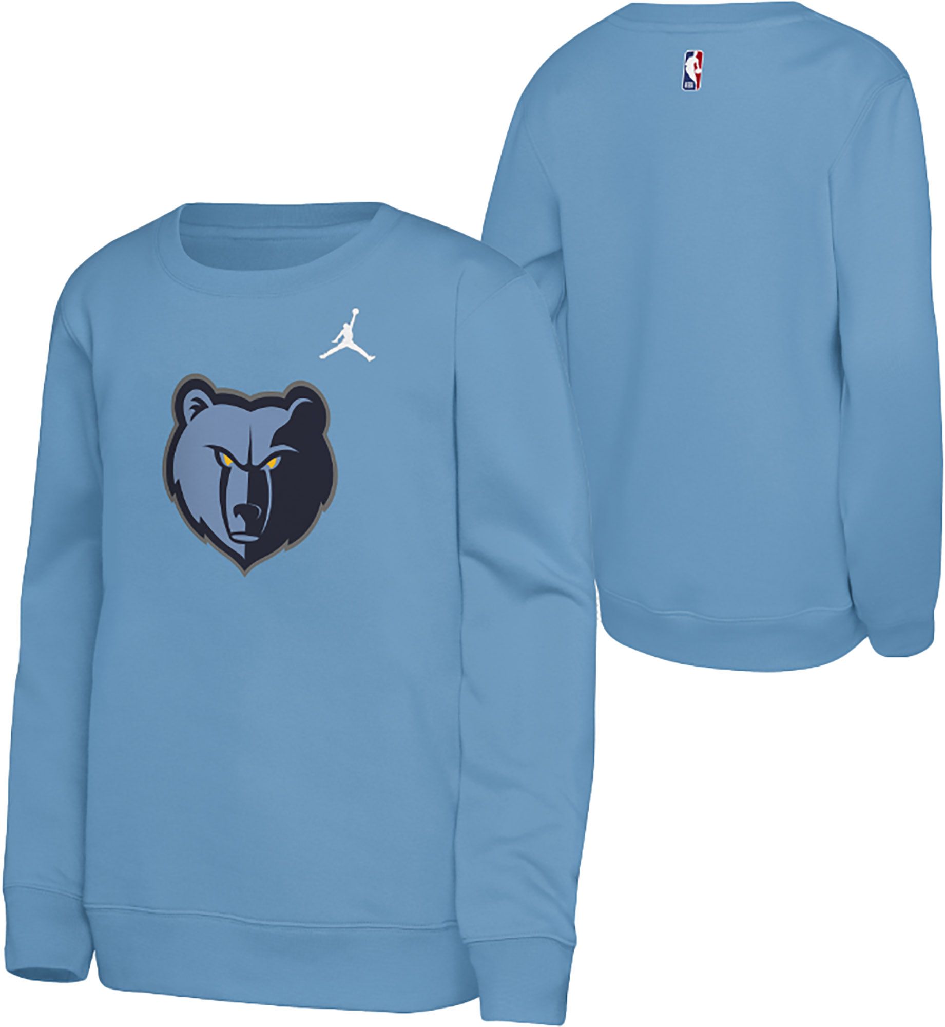 Jordan Youth Memphis Grizzlies Blue Statement Logo Crewneck Sweatshirt product image