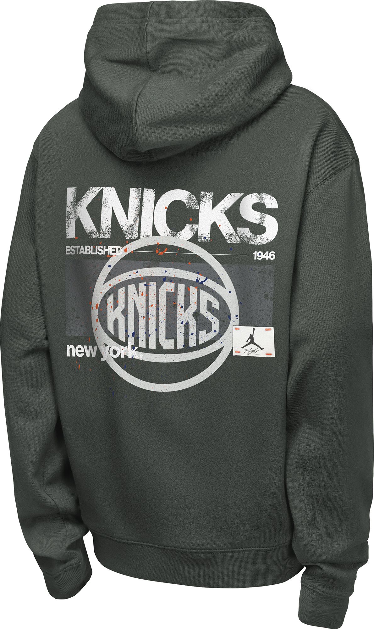Jordan Youth New York Knicks Gray Statement Flight Hoodie product image