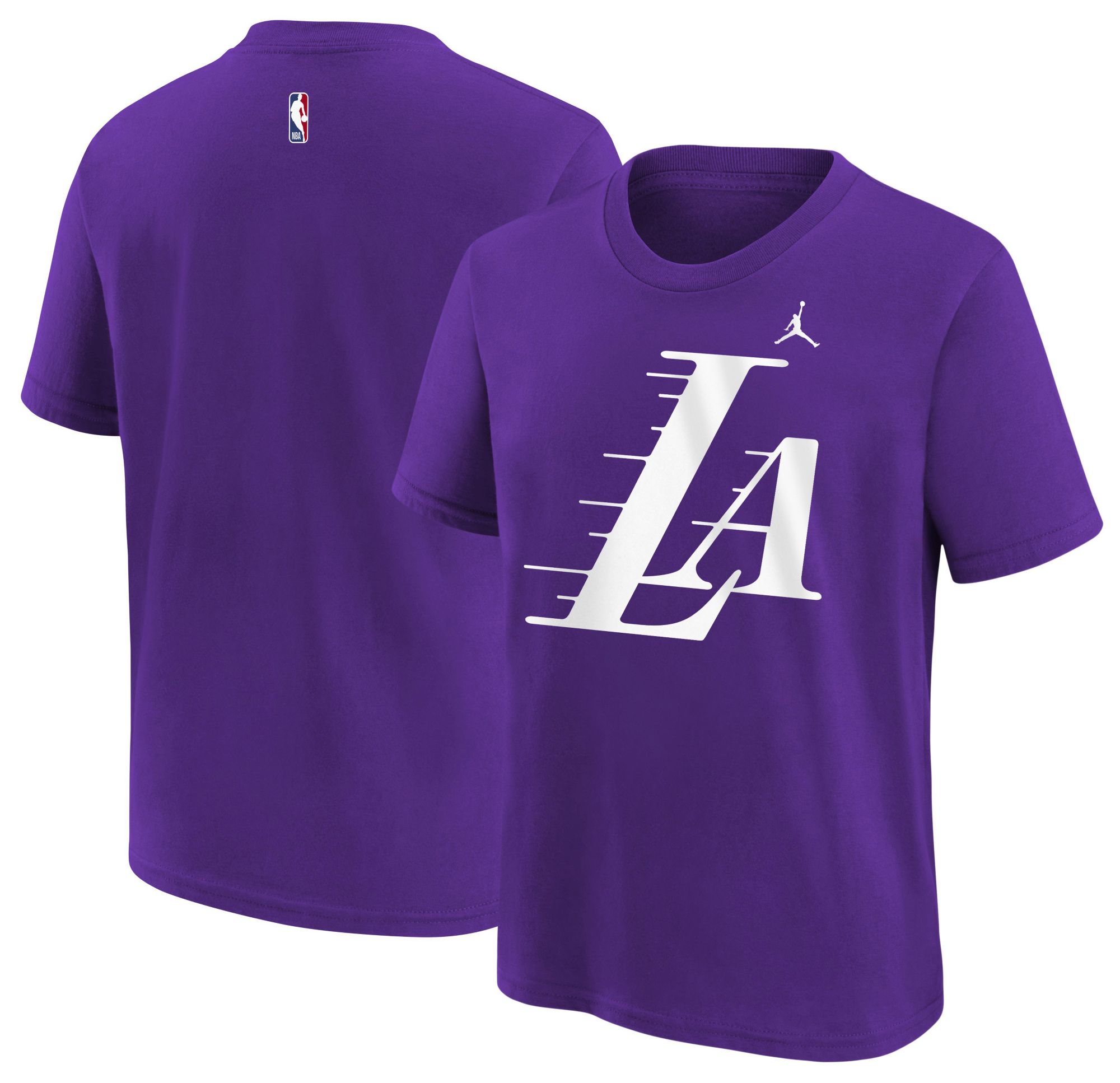 Jordan Youth Los Angeles Lakers Purple Logo T-Shirt product image