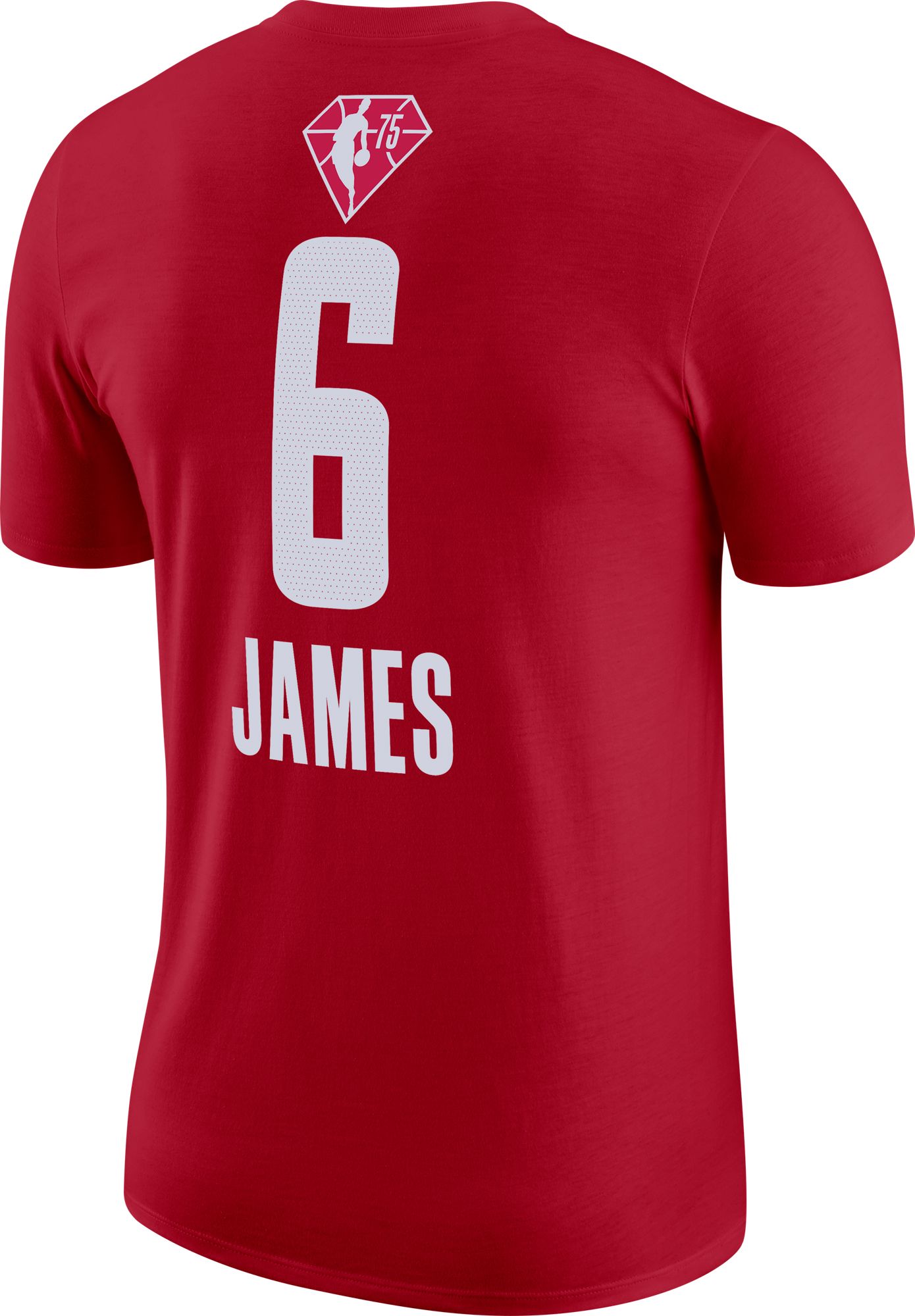 Jordan Youth 2022 NBA All-Star Game LeBron James #6 Red T-Shirt product image