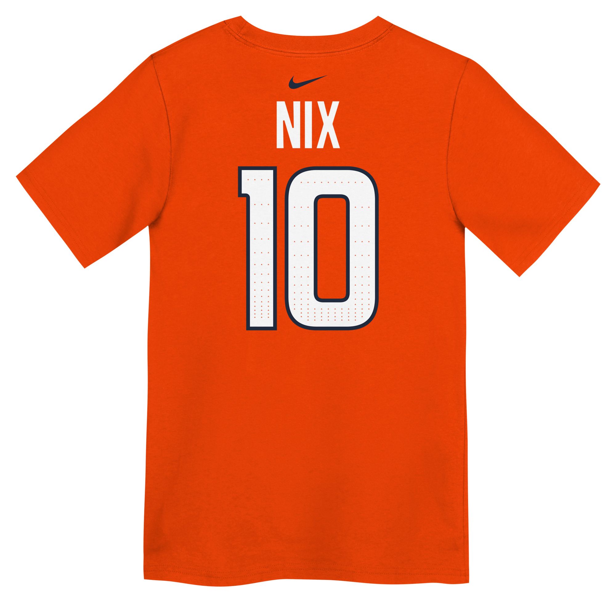 Nike Boys' Denver Broncos Bo Nix #10 Brilliant Orange T-Shirt product image
