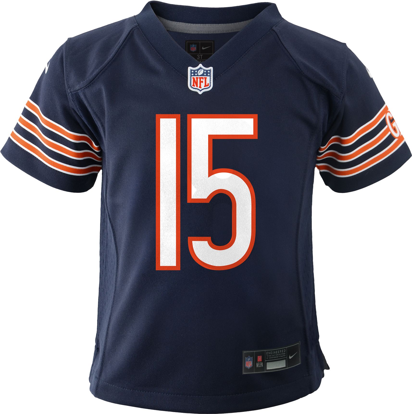 Nike Little Kids' Chicago Bears Rome Odunze #15 Navy Game Jersey product image