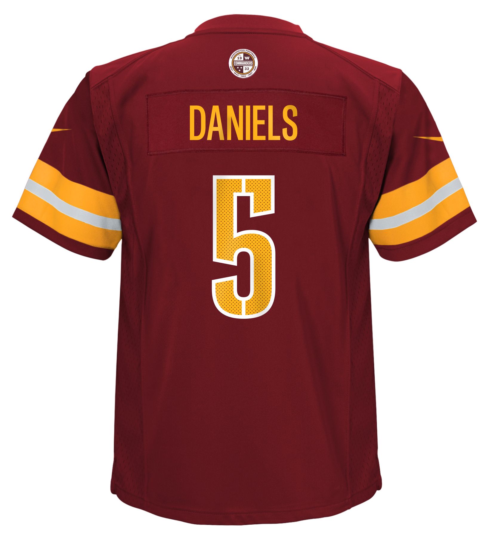 Nike Boys' Washington Commanders Jayden Daniels #5 Red Game Jersey product image