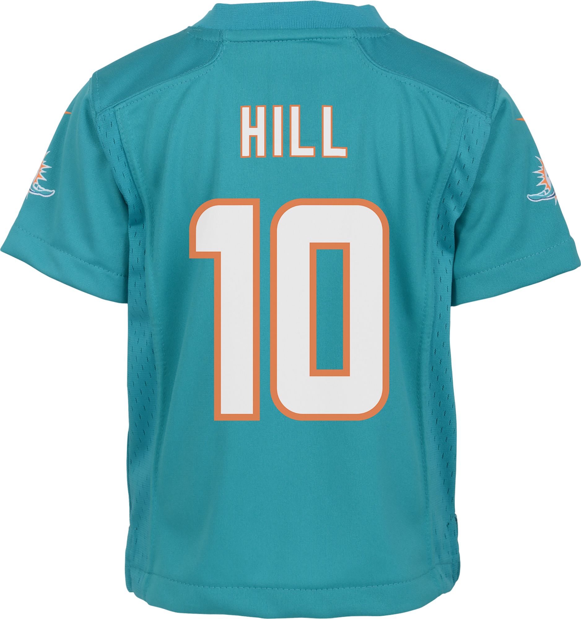 Nike Little Kids' Miami Dolphins Tyreek Hill #10 Aqua Game Jersey product image
