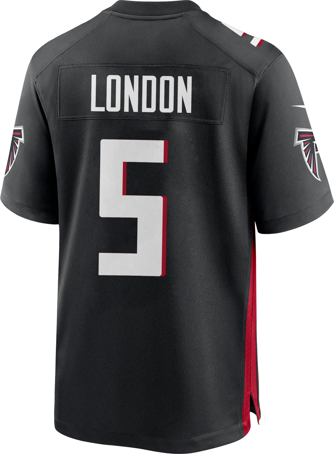 Nike Little Kids' Atlanta Falcons Drake London #5 Black Game Jersey