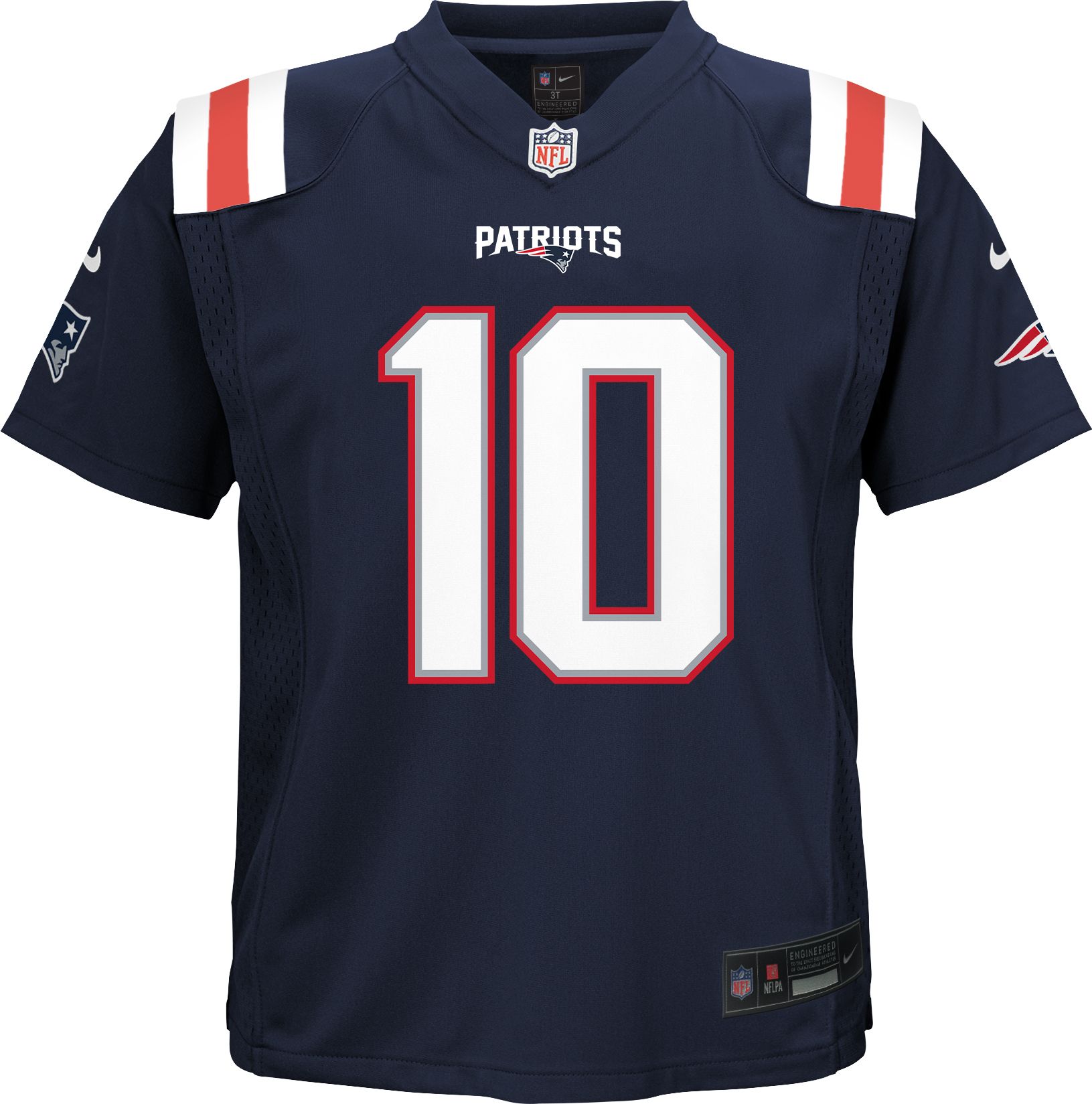 Nike Little Kids' New England Patriots Drake Maye #10 Navy Game Jersey product image