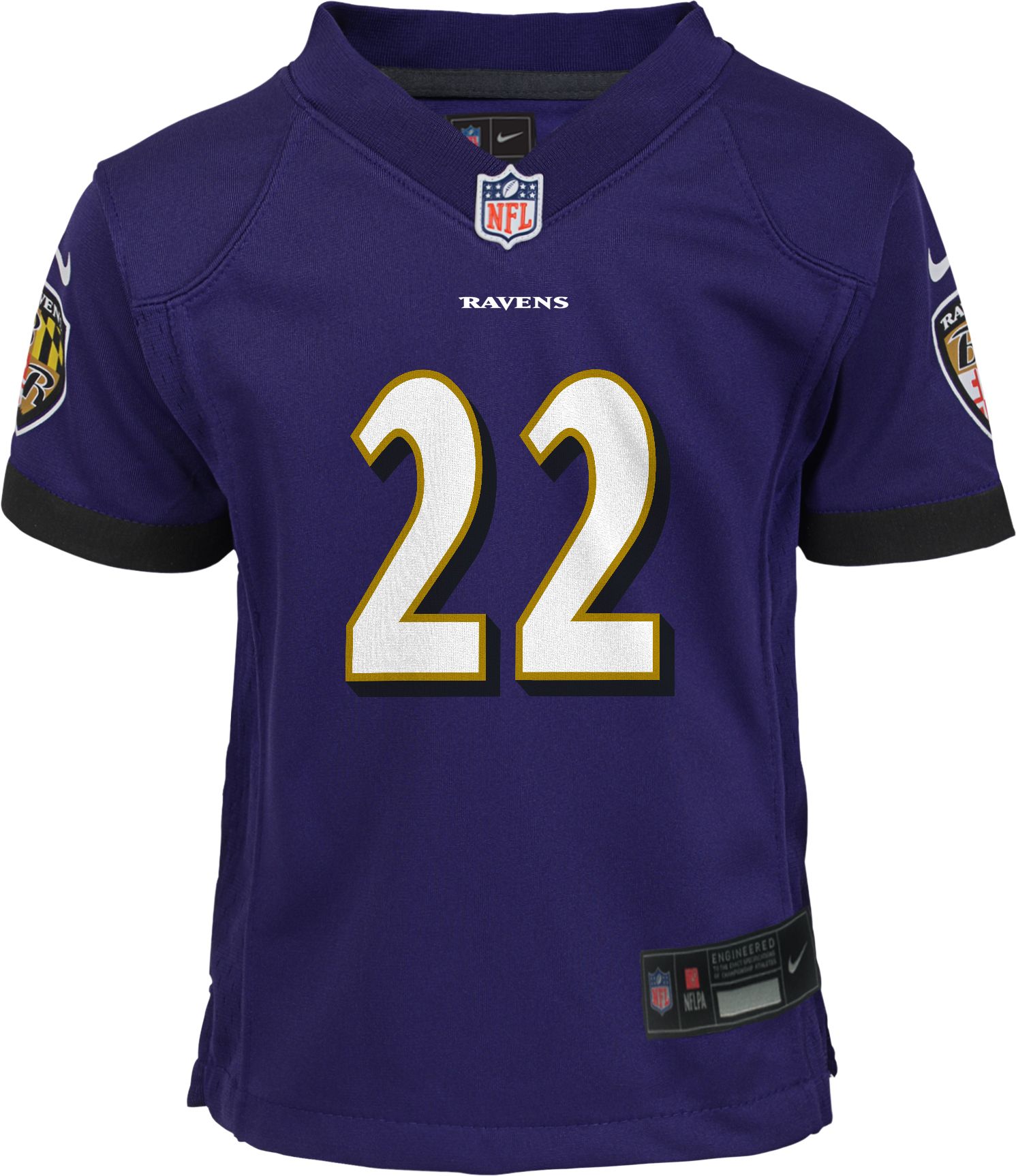 Nike Little Kids' Baltimore Ravens Derrick Henry #22 Purple Game Jersey product image
