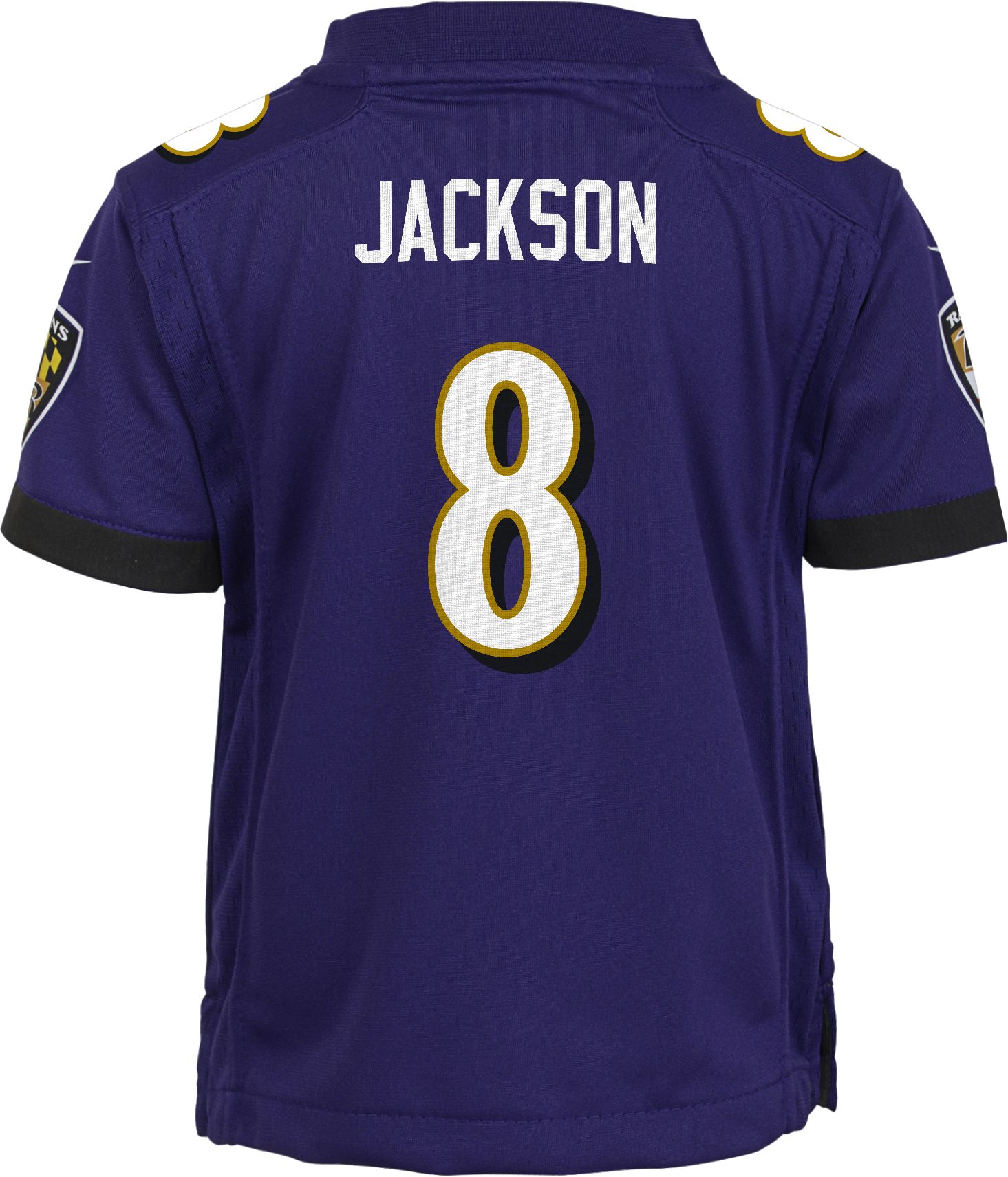 Nike Boys' Baltimore Ravens Lamar Jackson #8 Purple Game Jersey