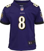 Nike Boys' Baltimore Ravens Lamar Jackson #8 Purple Game Jersey product image