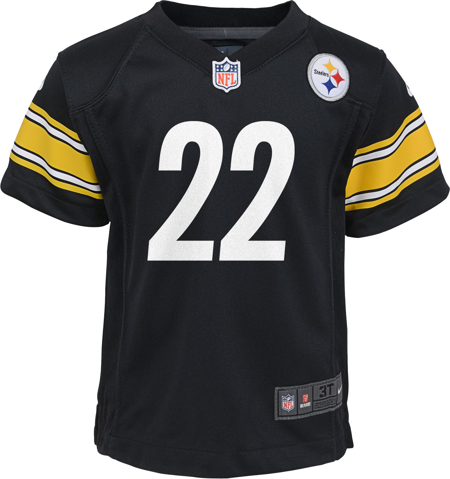 Nike Little Kid's Pittsburgh Steelers Najee Harris #22 Black Game Jersey product image