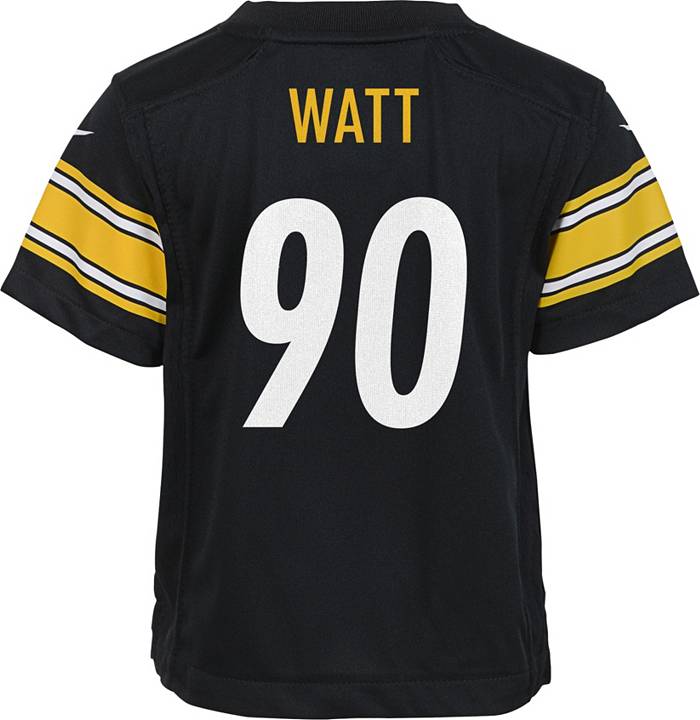 Steelers Hanging with The Team T.j. Watt #90 Men's Nike Replica Home Jersey - 3XL