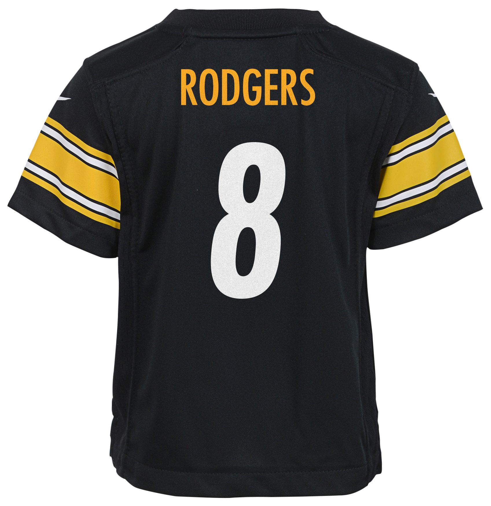 Nike Boys' Pittsburgh Steelers Aaron Rodgers #8 Black Game Jersey product image