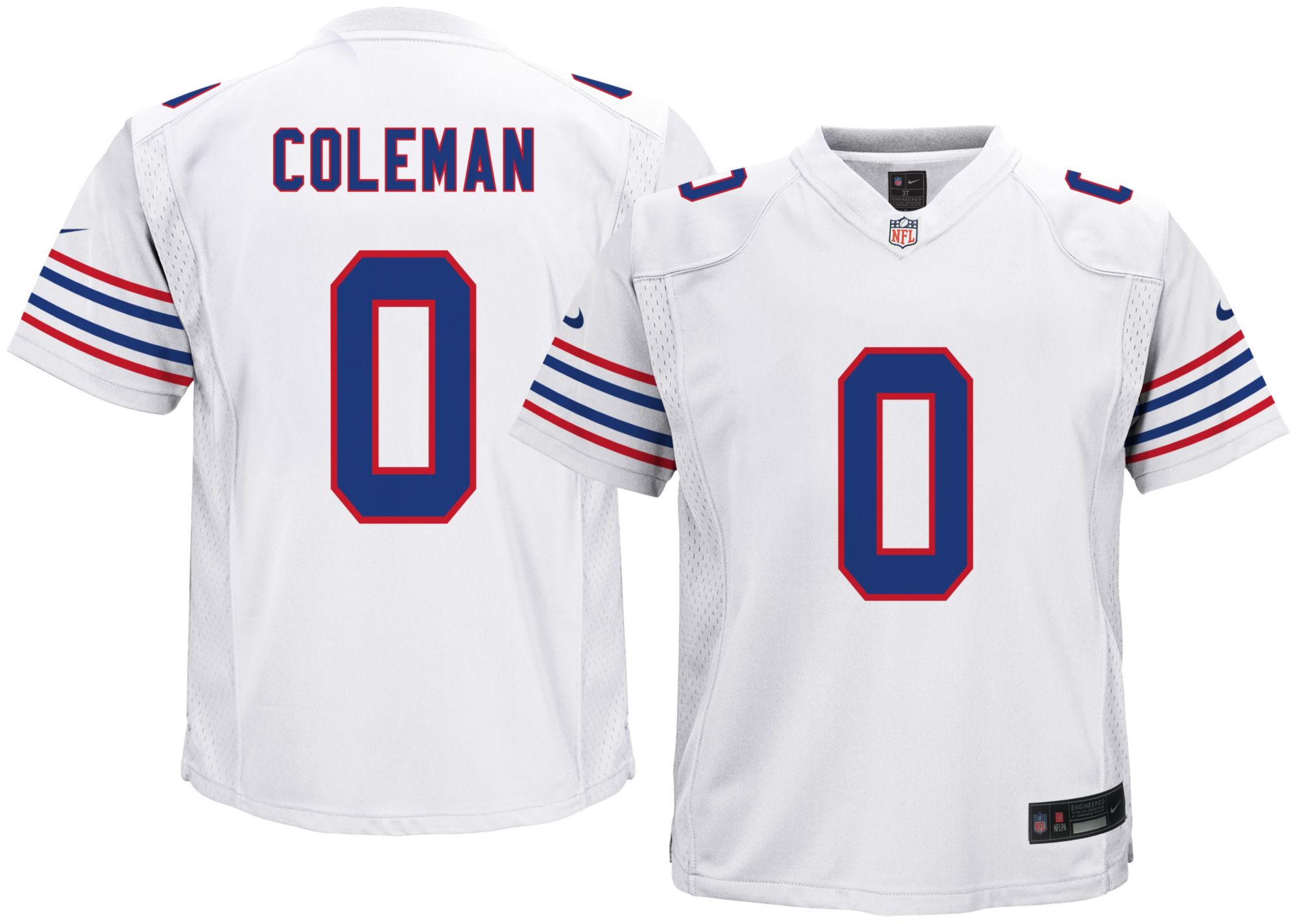 Nike Little Kids' Buffalo Bills Keon Coleman #0 White Alternate Game Jersey product image
