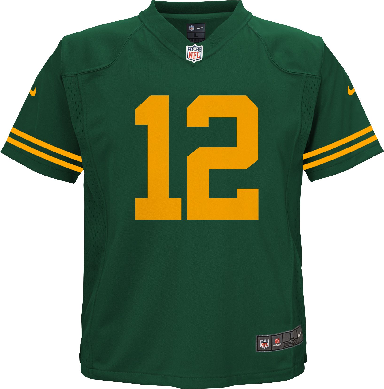 Nike Little Kid's Green Bay Packers Aaron Rodgers #12 Green Game Jersey product image