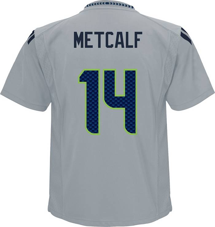 Nike Little Kid's Seattle Seahawks DK Metcalf #14 Grey Game Jersey