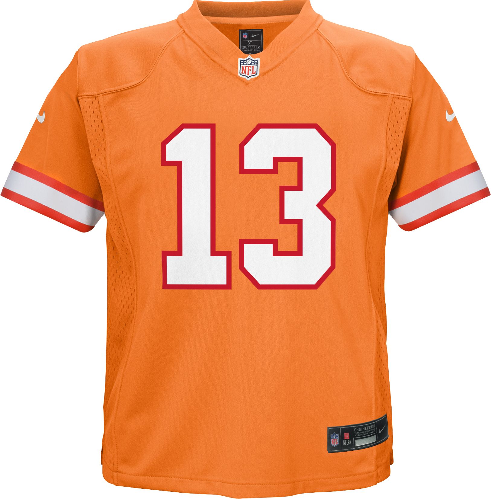 Nike Little Kids' Tampa Bay Buccaneers Mike Evans #13 Alternate Orange Game Jersey