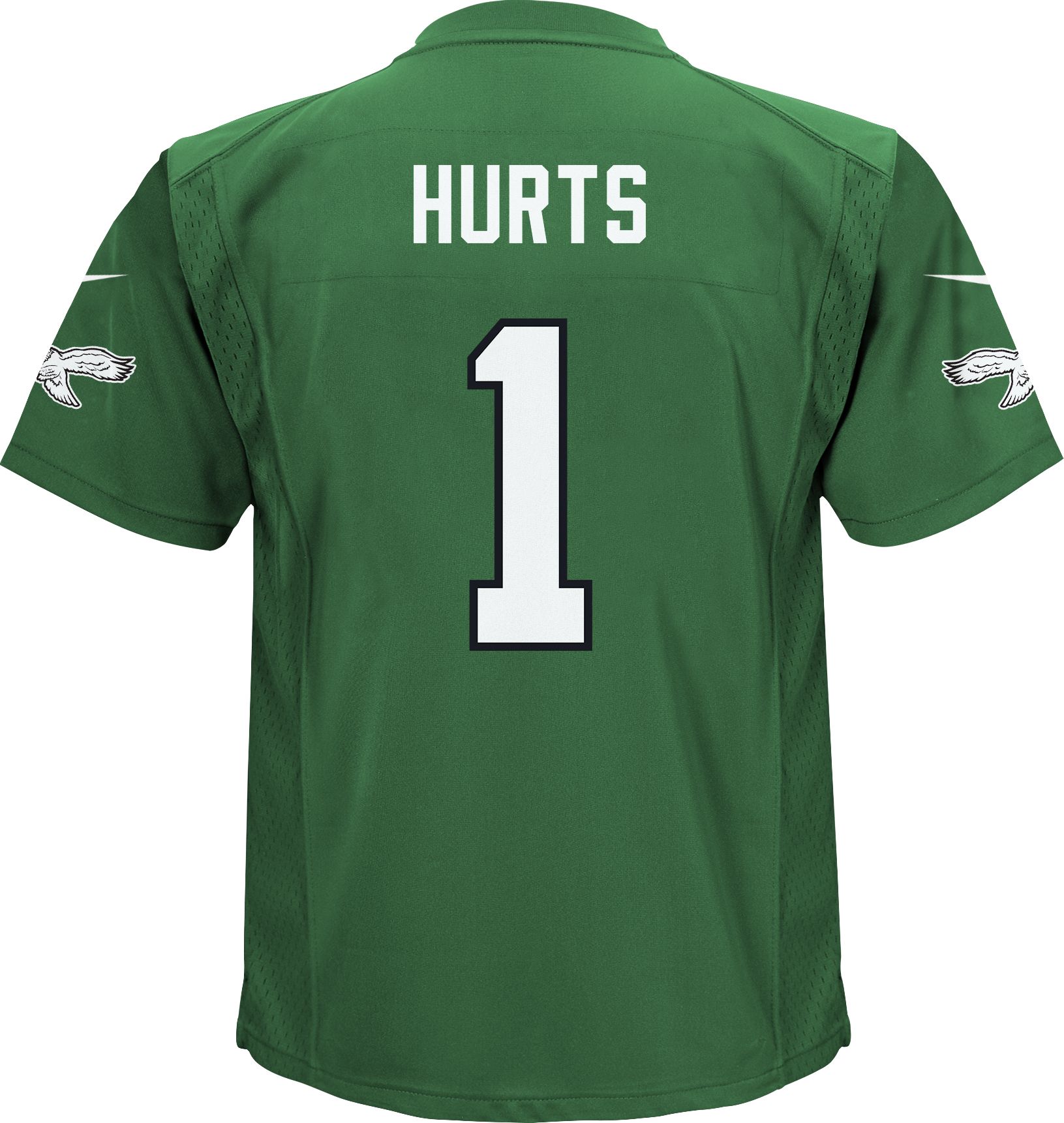 Nike Little Kids' Philadelphia Eagles Jalen Hurts #1 Alternate Kelly Green Game Jersey product image